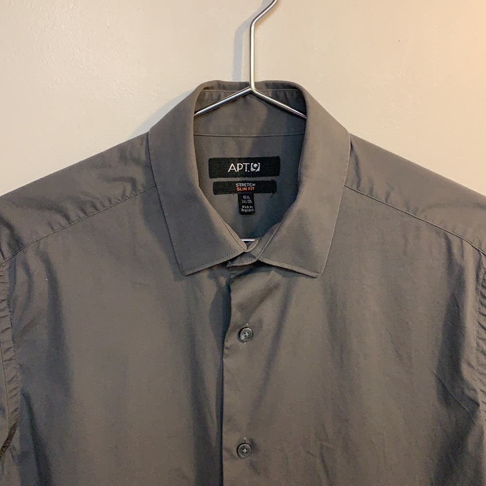 APT. 9 men’s button down dress shirt size 15 1/5 - Picture 4 of 5
